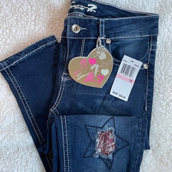 Seven7 Girls Skinny Jeans Size 10 - Picture 1 of 10
